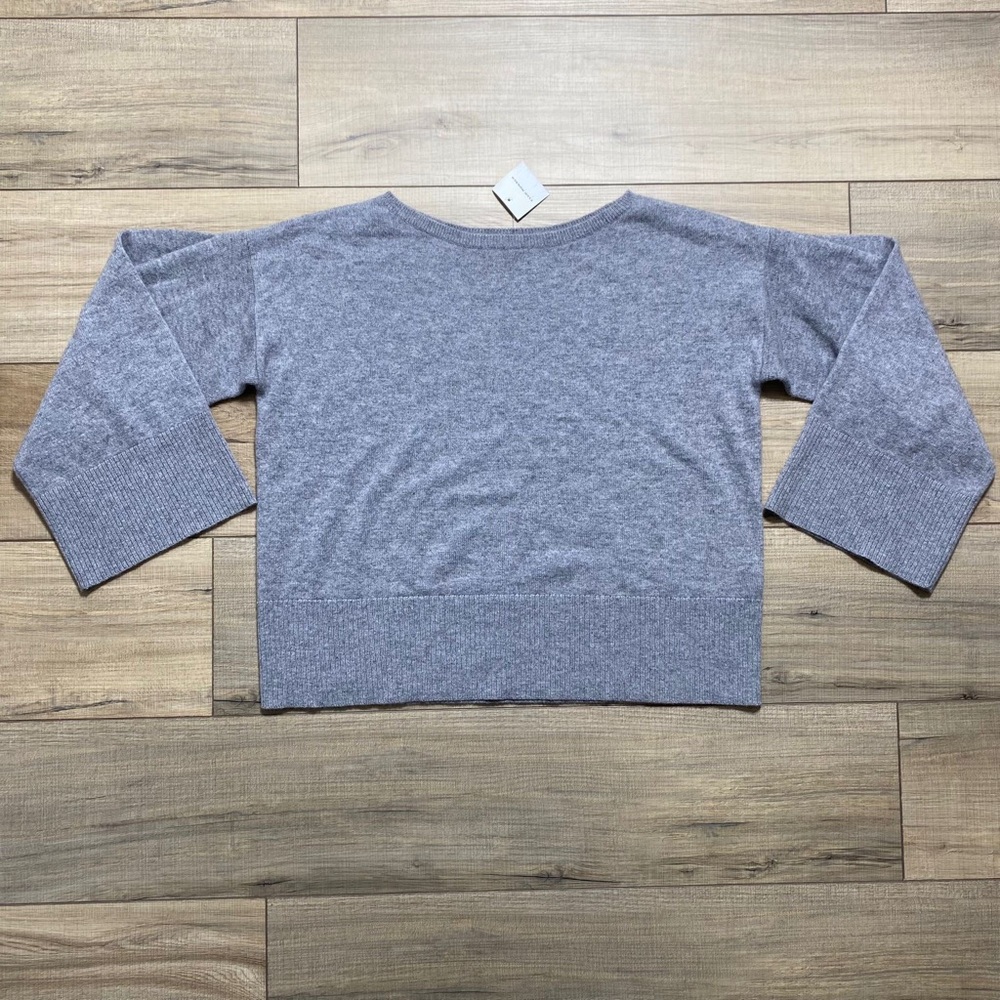 Club Monaco Womens Melissah 100% Cashmere Sweater‎ Size XS Gray